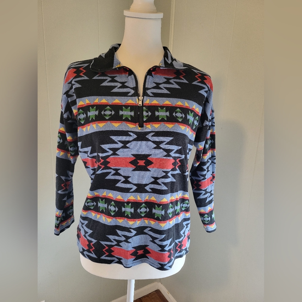 Chals Aztec Print Top